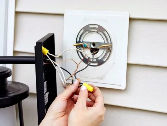 how to wire an outside light